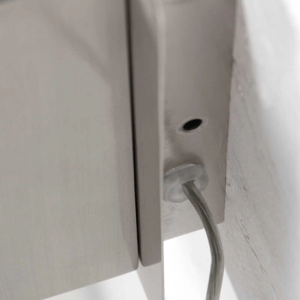 Nachttischlampe aus Edelstahl Upround mit Ladegerät und USB Steinhauer 8712746170443