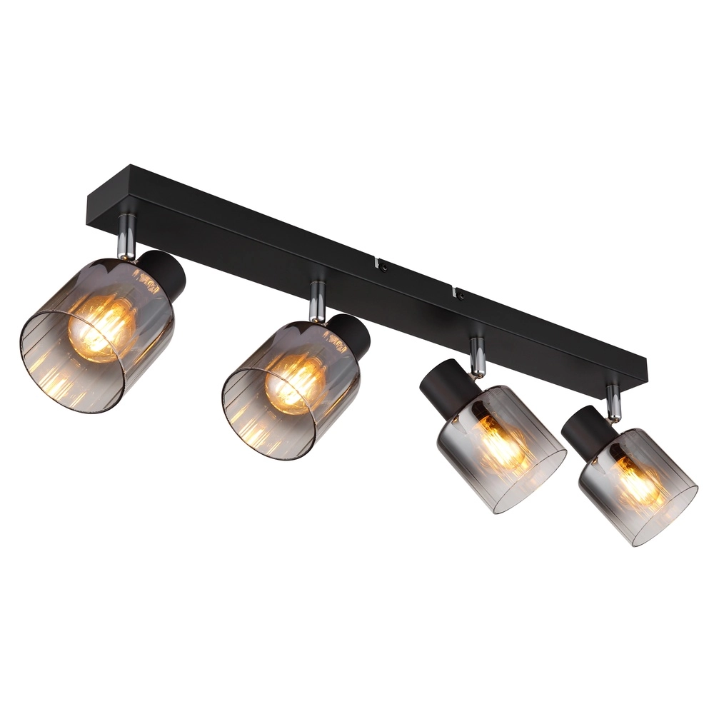 Deckenlampe Jack 4-Licht Schwarz