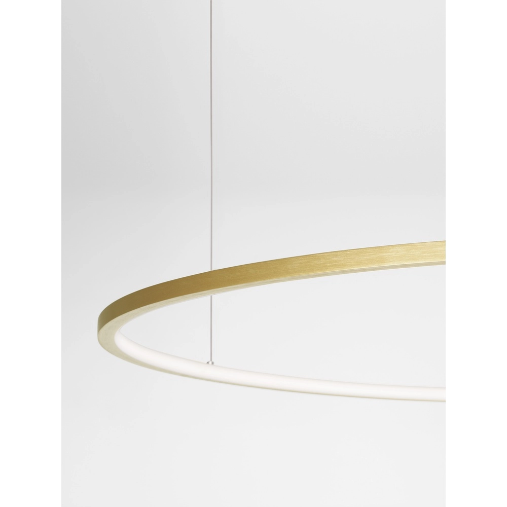 Runde Pendelleuchte Tarquin gold Ø 100cm Lyora 5212017438355