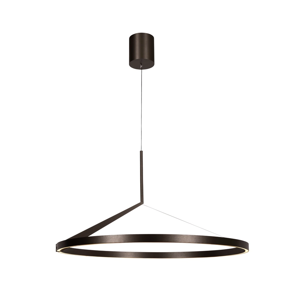 Elegante LED-Pendelleuchte Applause gebürstetes Metall – Ø 80 cm