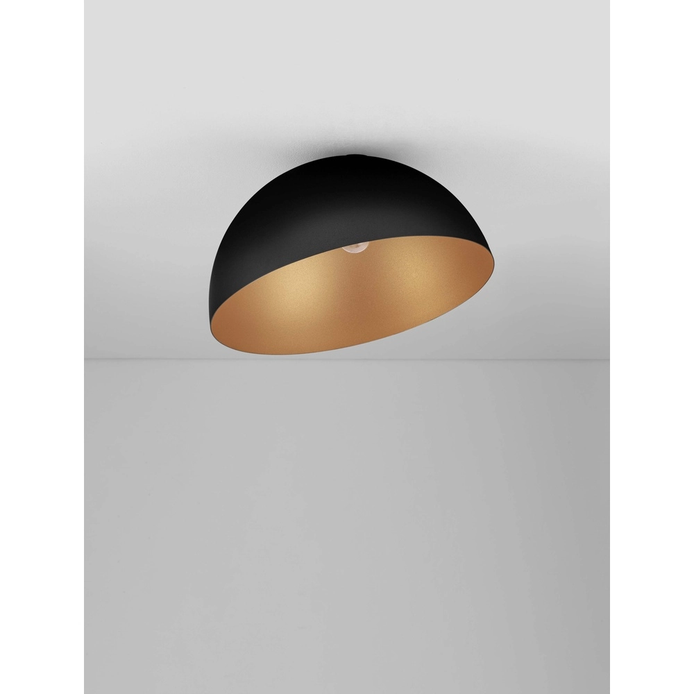 Deckenlampe Onia schwarz mit gold Ø 50cm Lyora 5212017458087