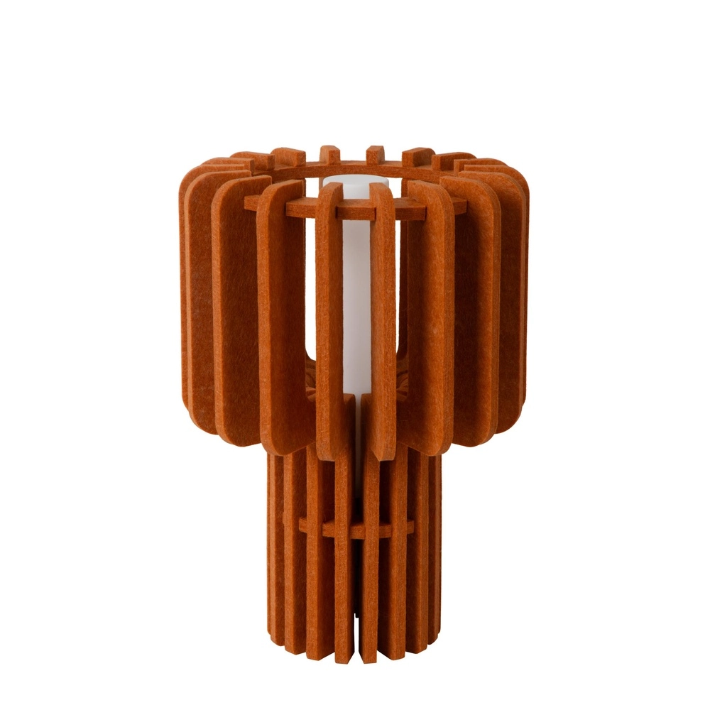 Design-Tischlampe Rollo Terrakotta