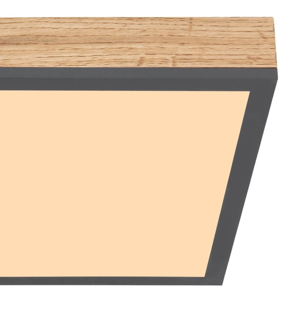 LED-Deckenleuchte aus Holz Doro 30x30cm Globo 9007371415991