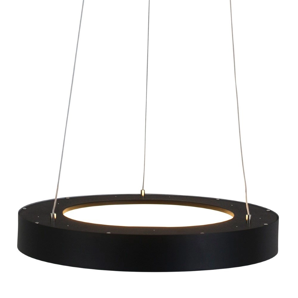LED Hängelampe Ringlede Ø 48 cm schwarz Steinhauer 8712746132847
