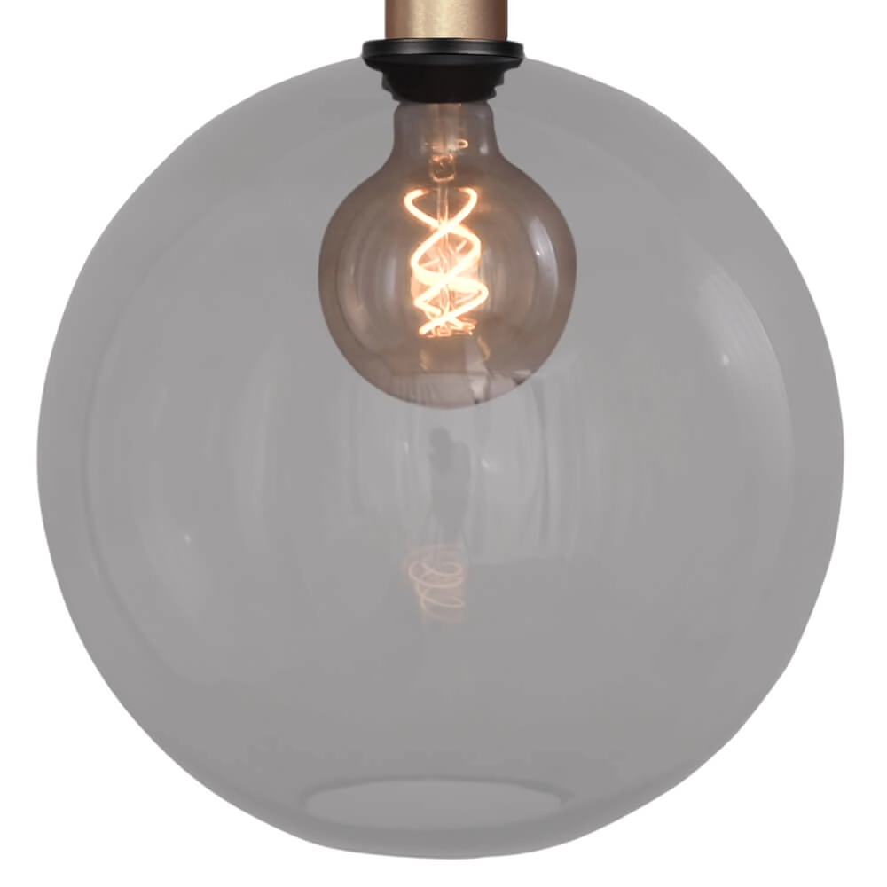 Hängelampe Ø 30cm Bella 2 Messinggold mit Rauchglas Masterlight 8718121333984