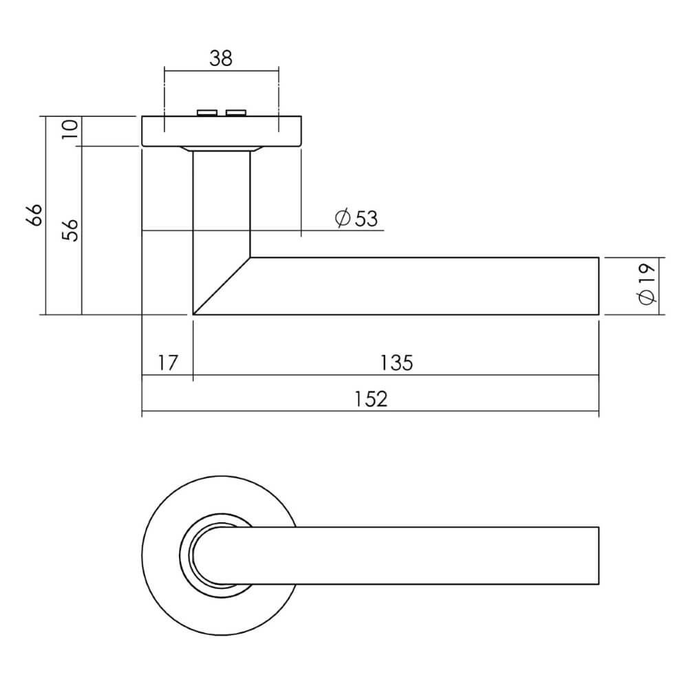 Tür-Set vorne Vurano Rundkernzugschutz Edelstahl Intersteel 8714186408346