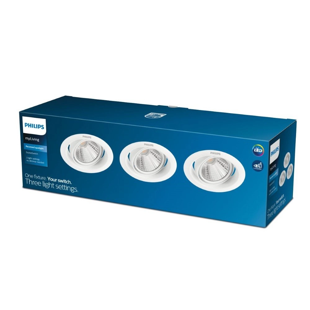LED-Spot Pomeron 3x 7W - 2700K Philips 8719514258068