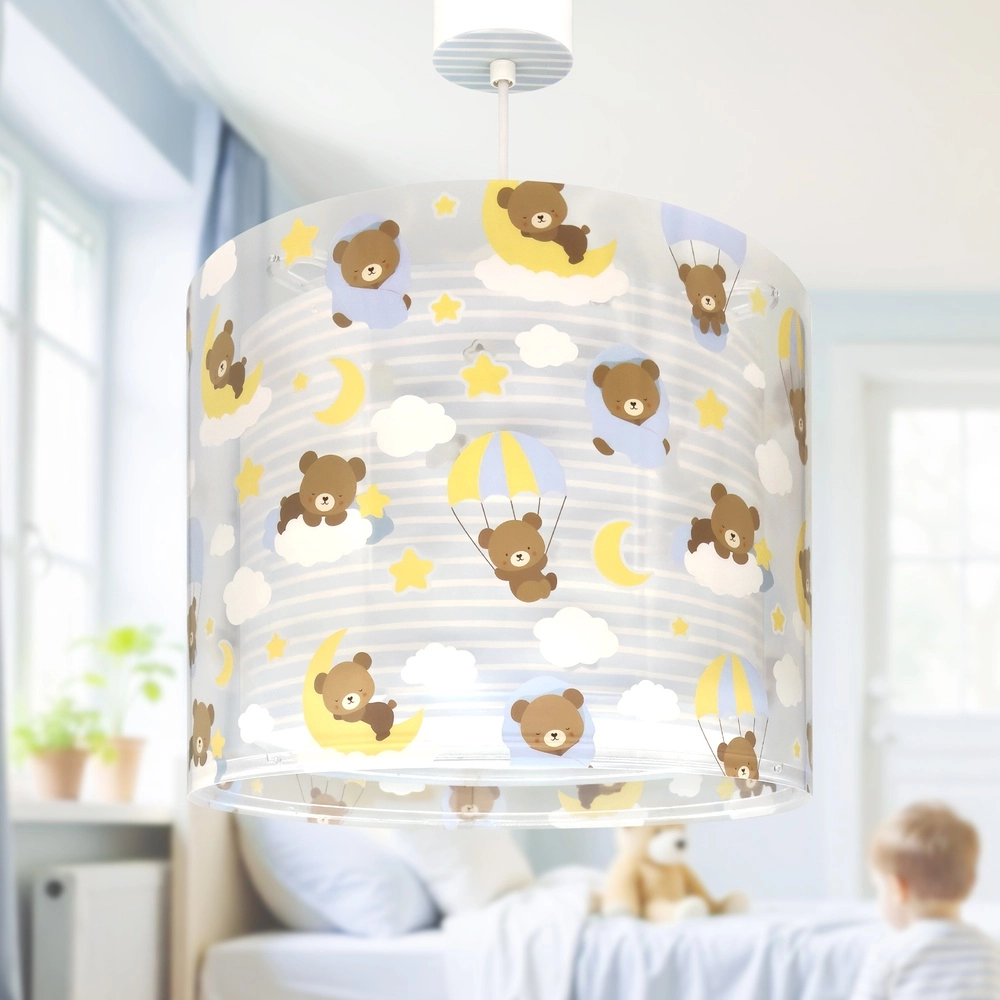 Pendelleuchte für Kinderzimmer Baby Teddy blau Dalber 8420406002668