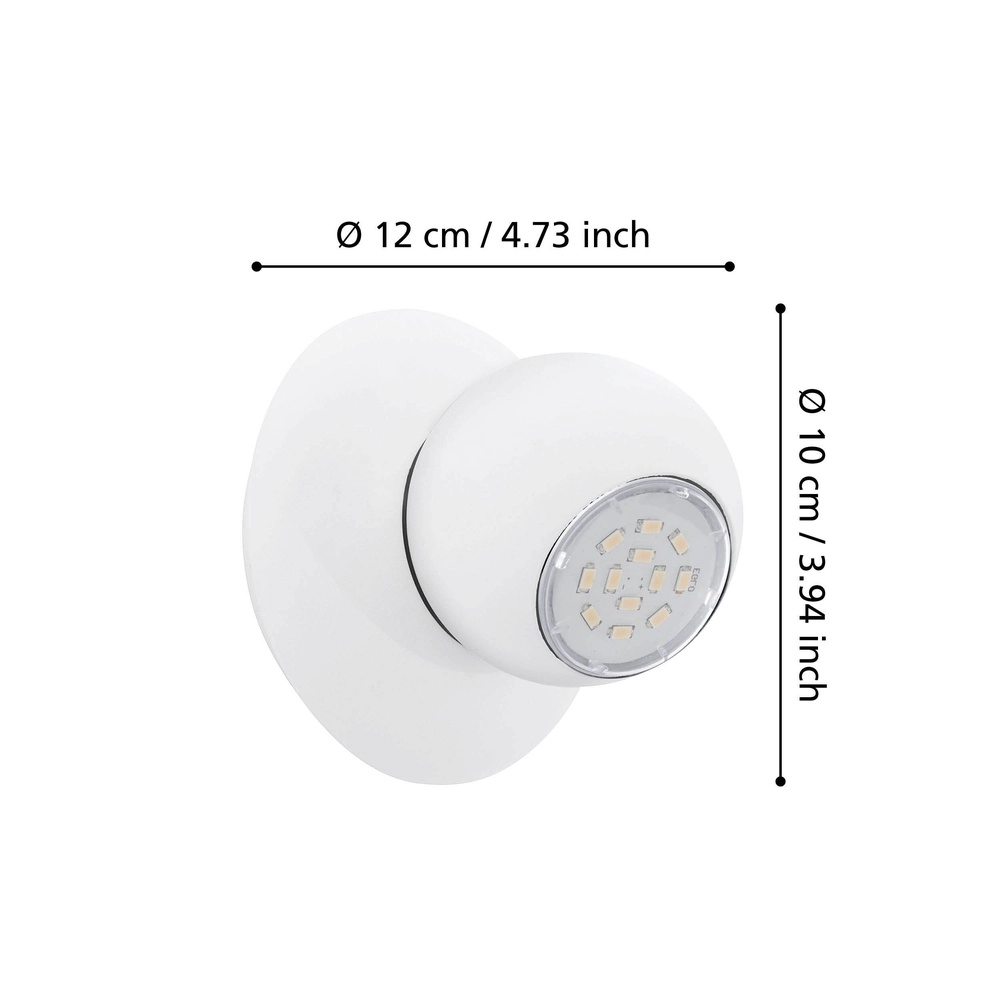 Wandlicht Norbello 3 Weiß Eglo 9002759931674