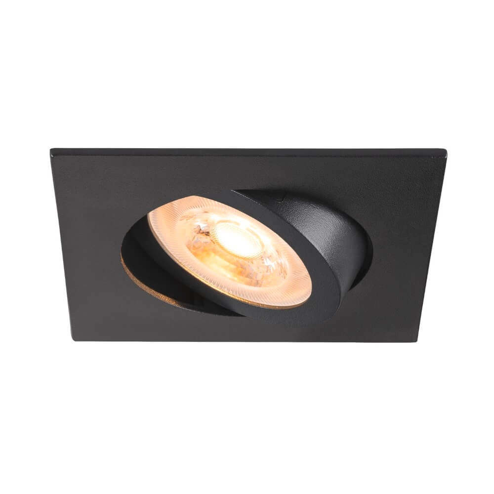 Einbaustrahler New Tria 68 quadratisch - schwarz - GU10
