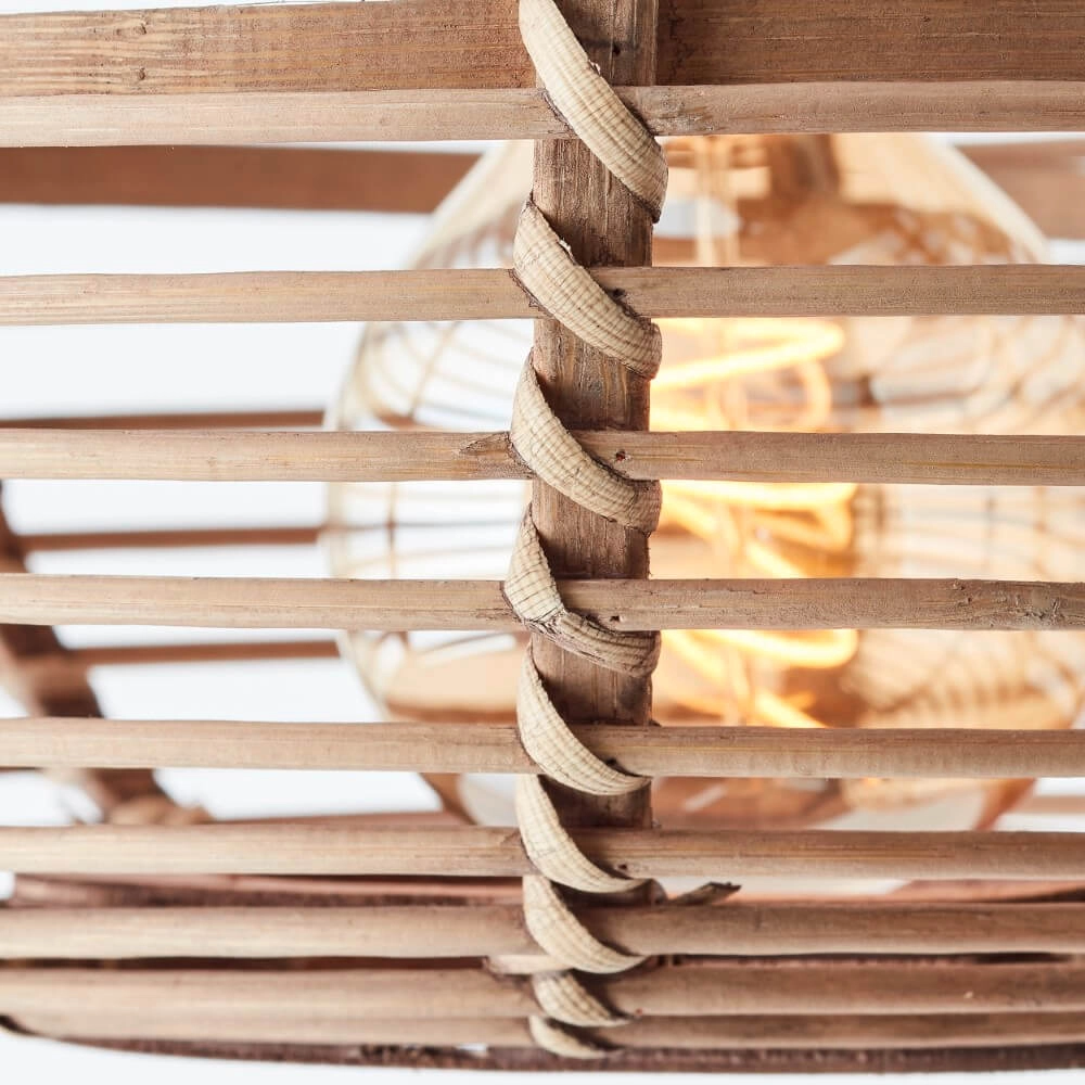 Loft-Hängelampe aus Rattan Woodball Brilliant 4004353413803