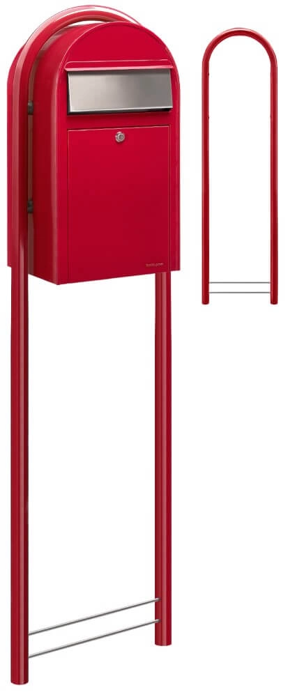 Briefkasten Grande 3001 i Hellrot Bobi 6417237033222