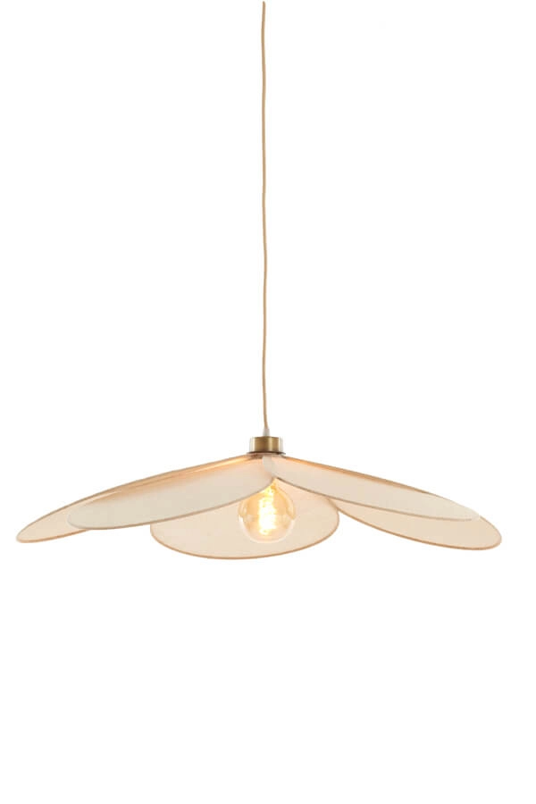 Pendant lamp Fyano flower cream Ø 79cm