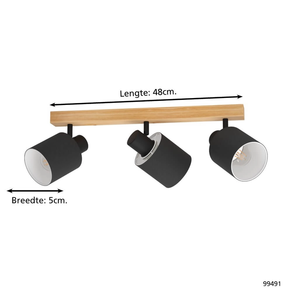 Holz-Deckenlampe Batallas Eglo 9002759994914