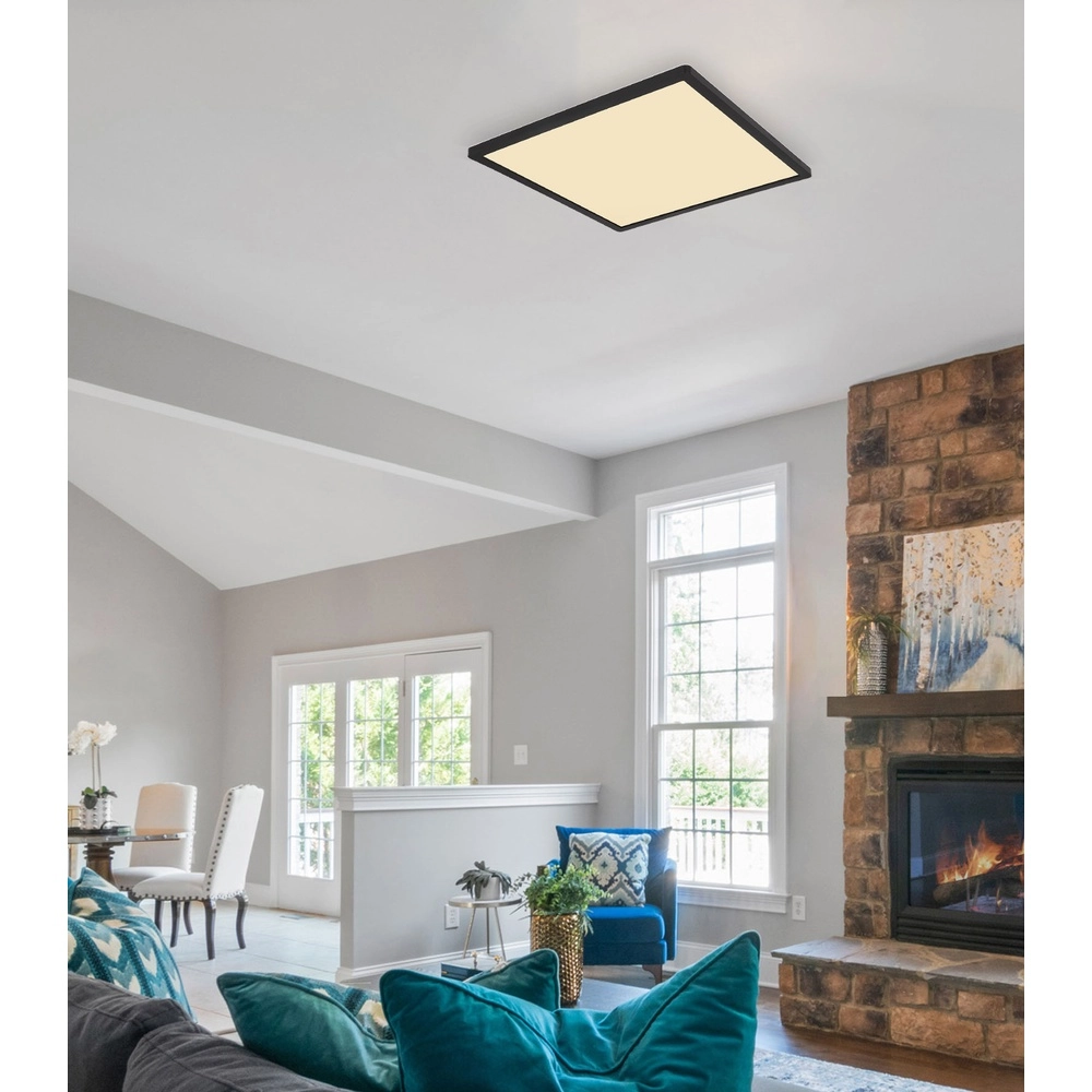 Deckenlicht Sapana Quadrat 42 cm Schwarz Globo 9007371429738