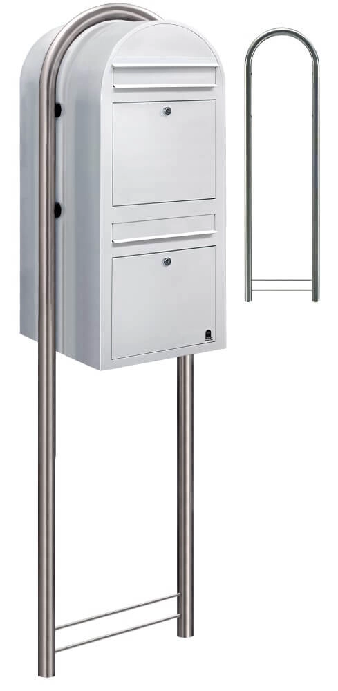 Briefkasten Duo 9016 Weiß Bobi 6417237014078