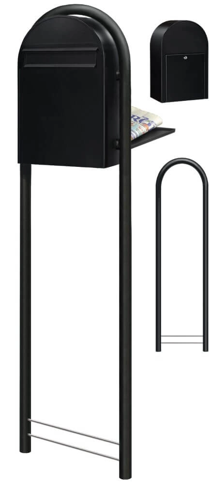 Briefkasten Classic B 9005 Strukturiertes Schwarz Bobi 6417237006325