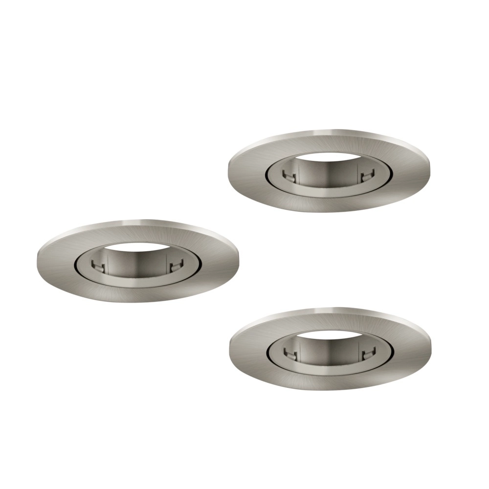 Set mit 3 Einbaustrahlern Barranco nickel Ø 9cm Eglo 9008606359110