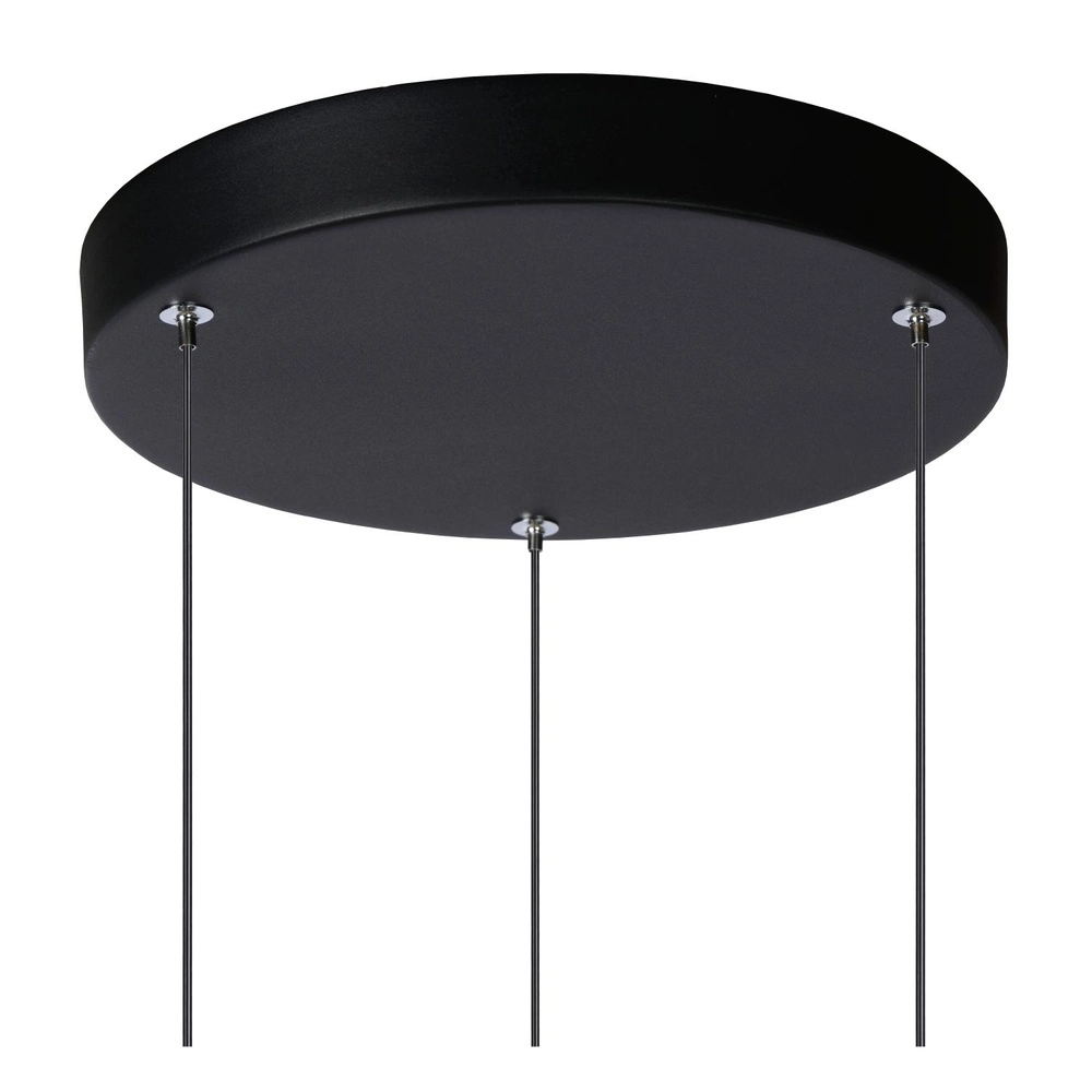 3-Licht Hänglampe Tubule Schwarz Lucide 5411212241863