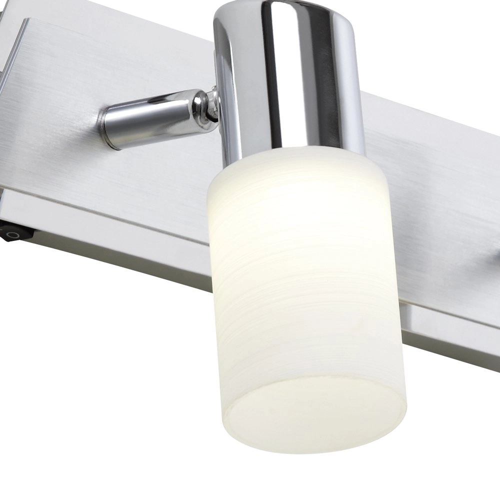 LED-Deckenstrahler Series 8214 2-Licht-Metallgrau mit chrom Trio 4017807220896