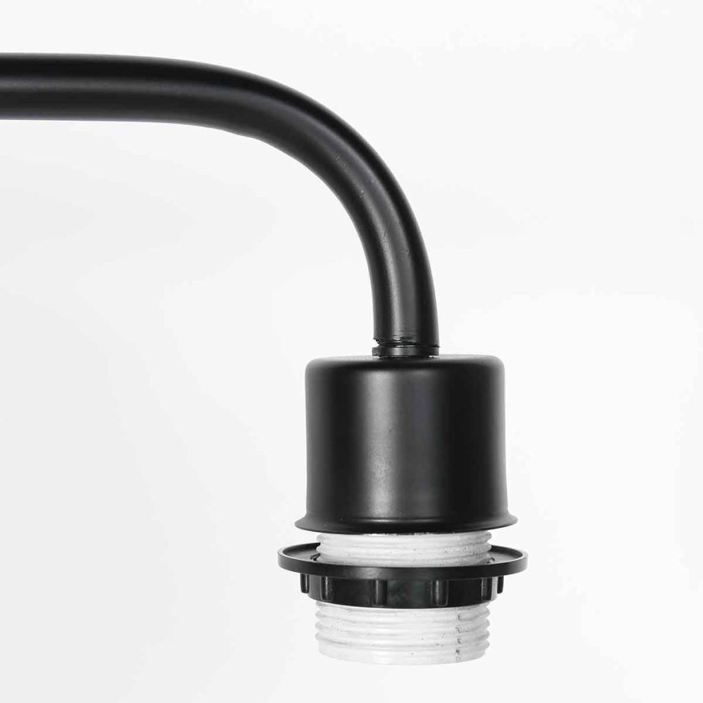 Schwarze Stehlampe Bloeba mit Korkkappe Ø40 cm Steinhauer 8712746180503