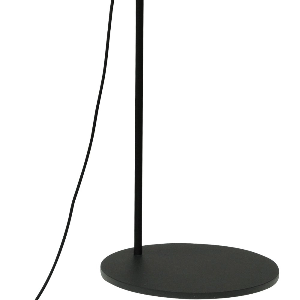 Verstellbare Stehleuchte Quinto Smoke Schwarz mit rauchfarbenem Zylinderglas Masterlight 8718121216478