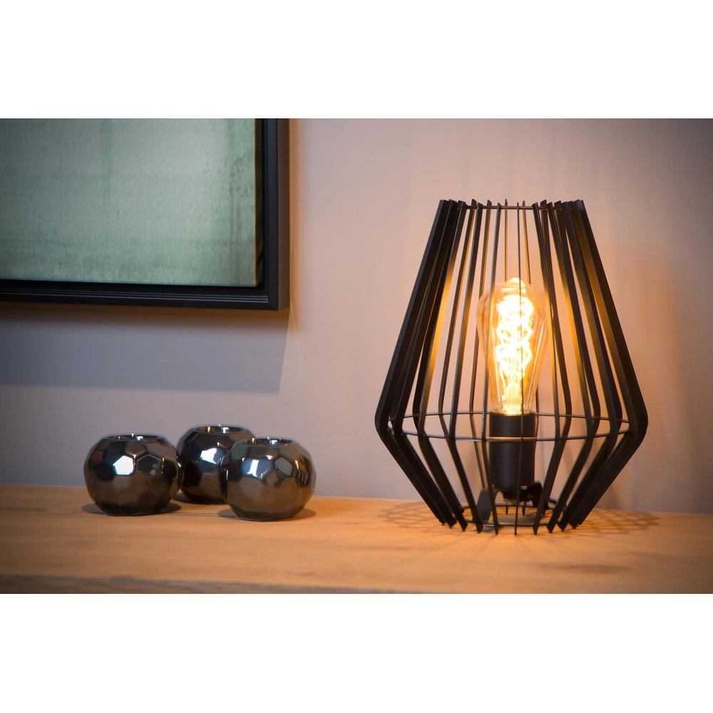 Tischlampe Reda Schwarz Lucide 5411212782496