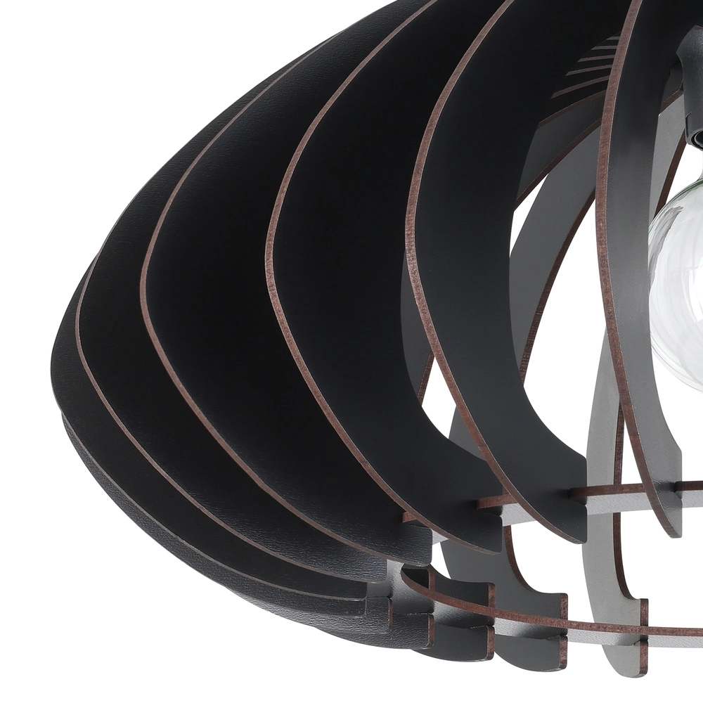 Holzdeckenlampe Cossano 3 schwarz - Ø 45 cm Eglo 9008606291380
