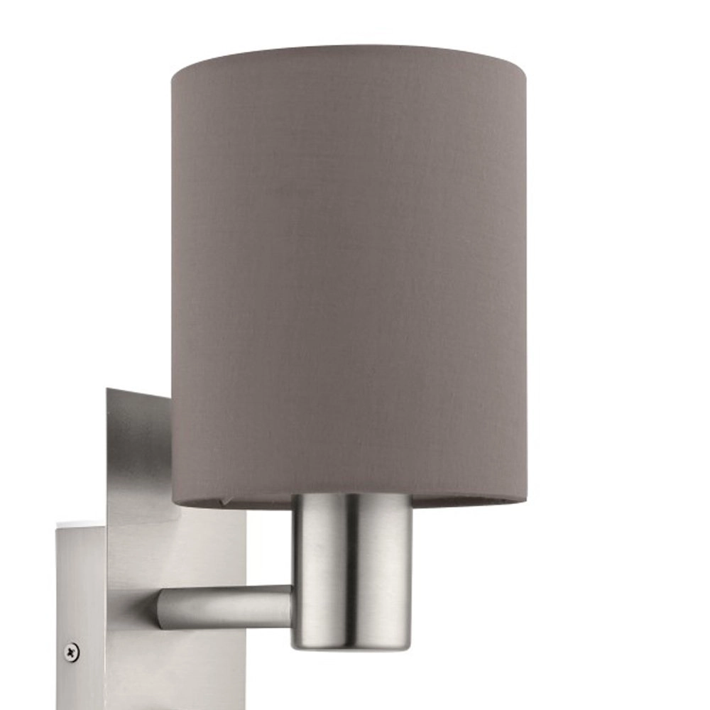 Wandlampe Pasteri braunes Dach mit Lesenlicht Eglo 9002759964818