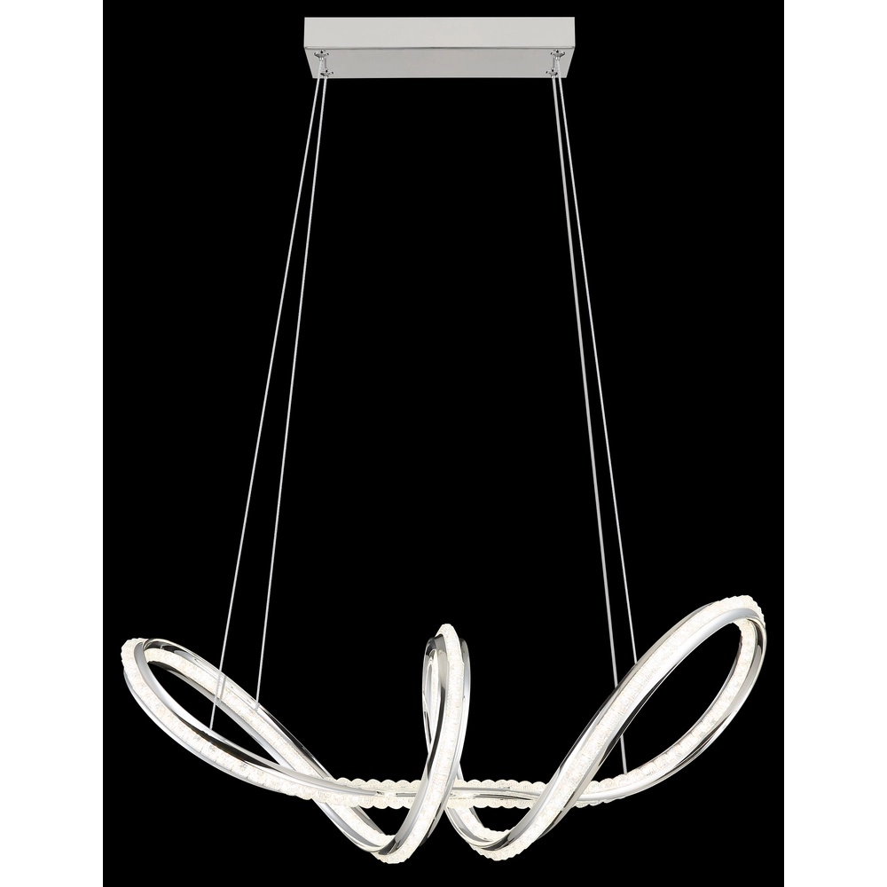 Moderne Pendellampe Evangeline Chrom Globo 9007371583201