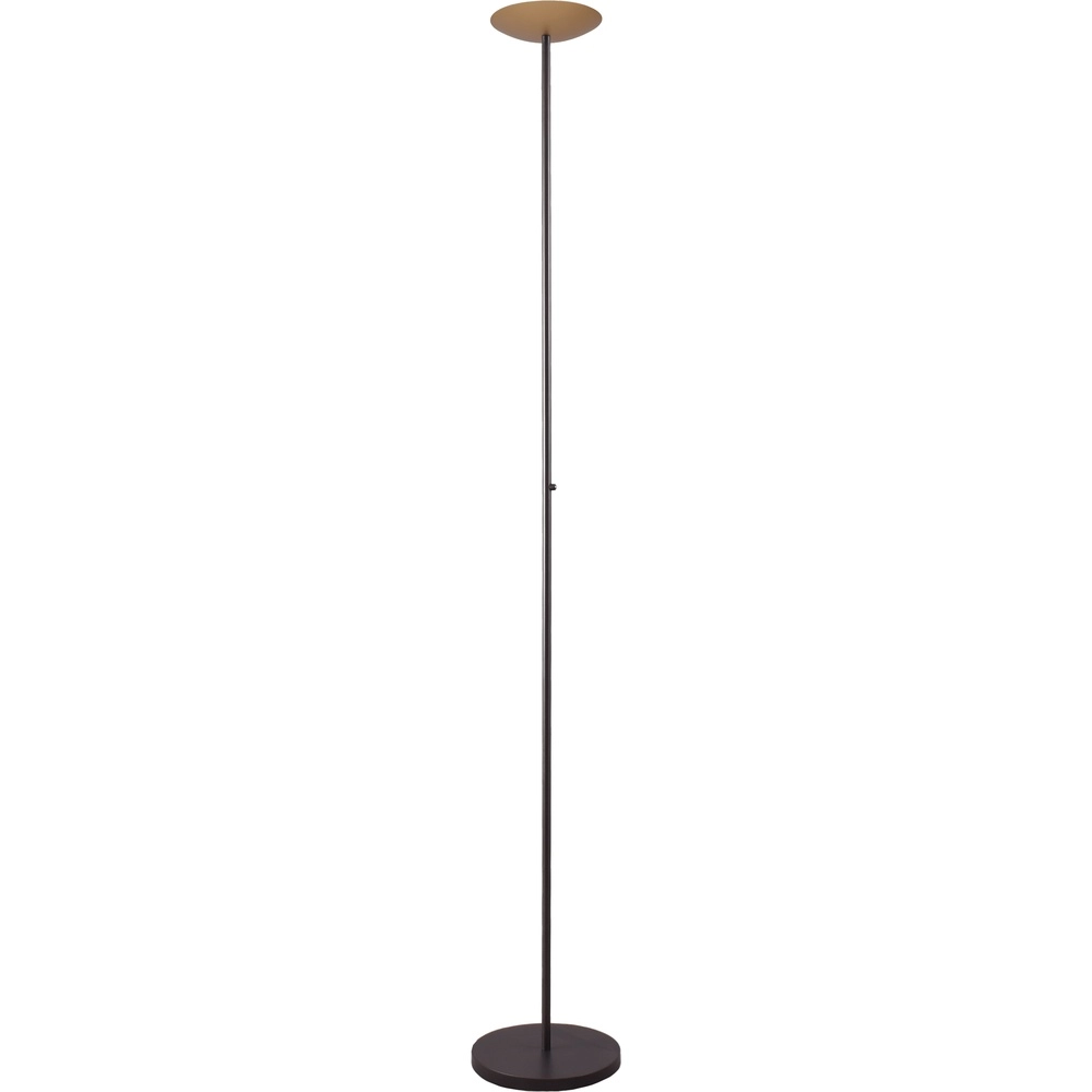 Design-Stehlampe Scala schwarz mit goldener Ø 20 cm