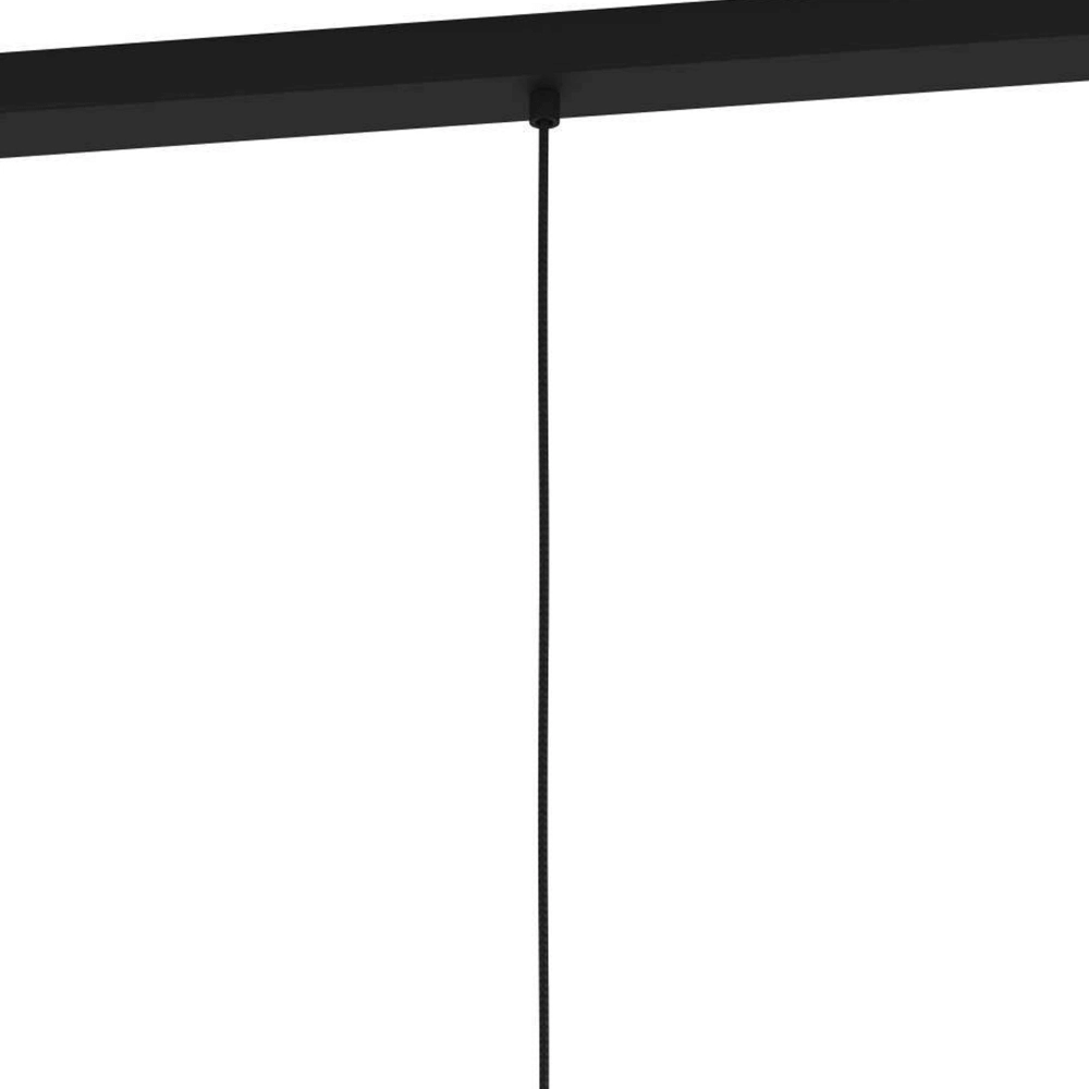 Esstischlampe Pinto Textil 1 schwarz mit Glas Eglo 9008606235698