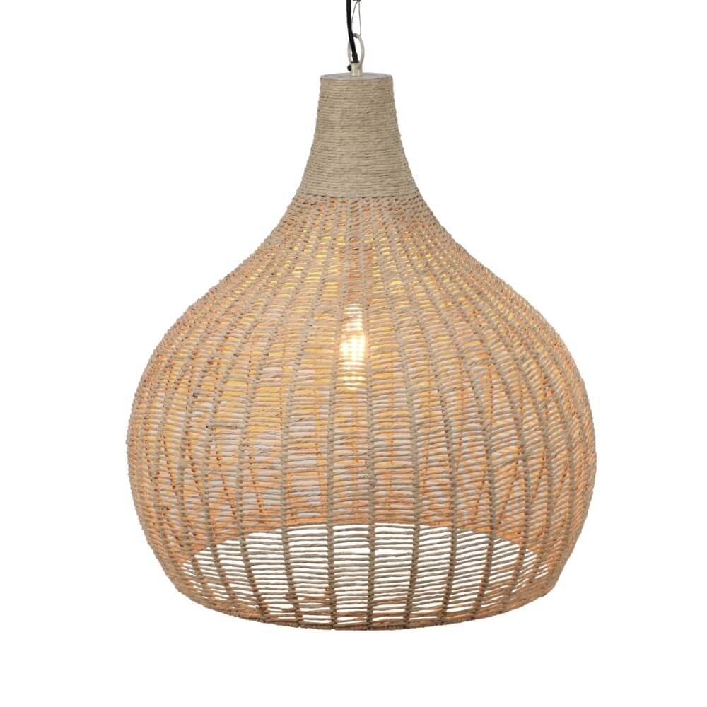Hängelampe aus Rattan Janne Ø 54cm Trio 4017807617634