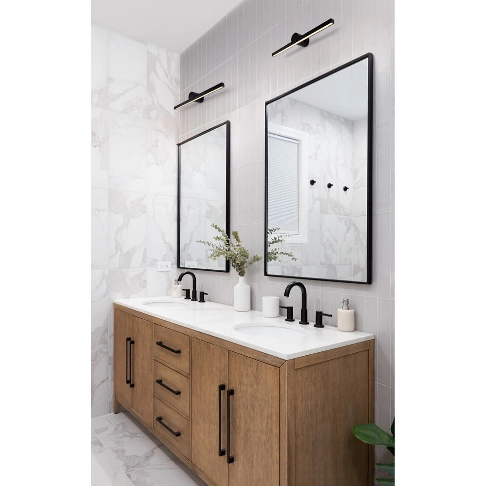 Design-Wandleuchte Breggo schwarz 61cm