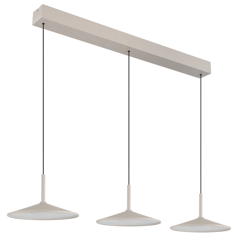 3-flammige Pendelleuchte Lampone Design sandbraun Globo 9007371572366