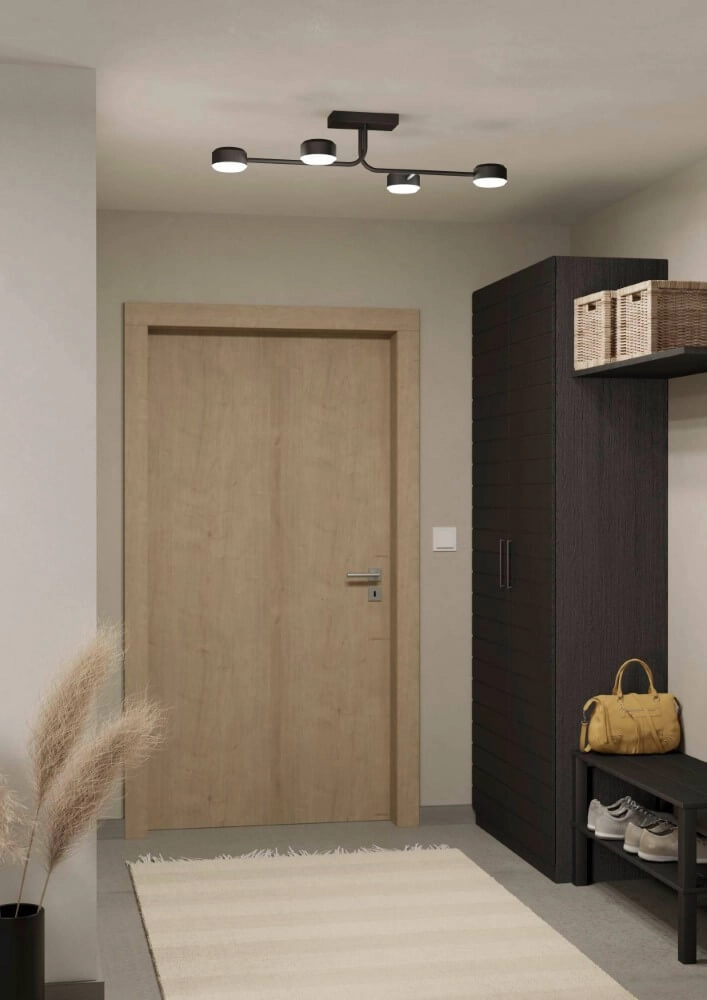 LED-Deckenleuchte Clavellina Schwarz Eglo 9008606241088