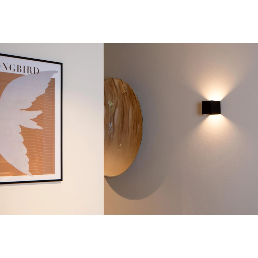 Wiederaufladbare Wandlampe Vertigo Magnetisches Schwarz Lucide 5411212272386