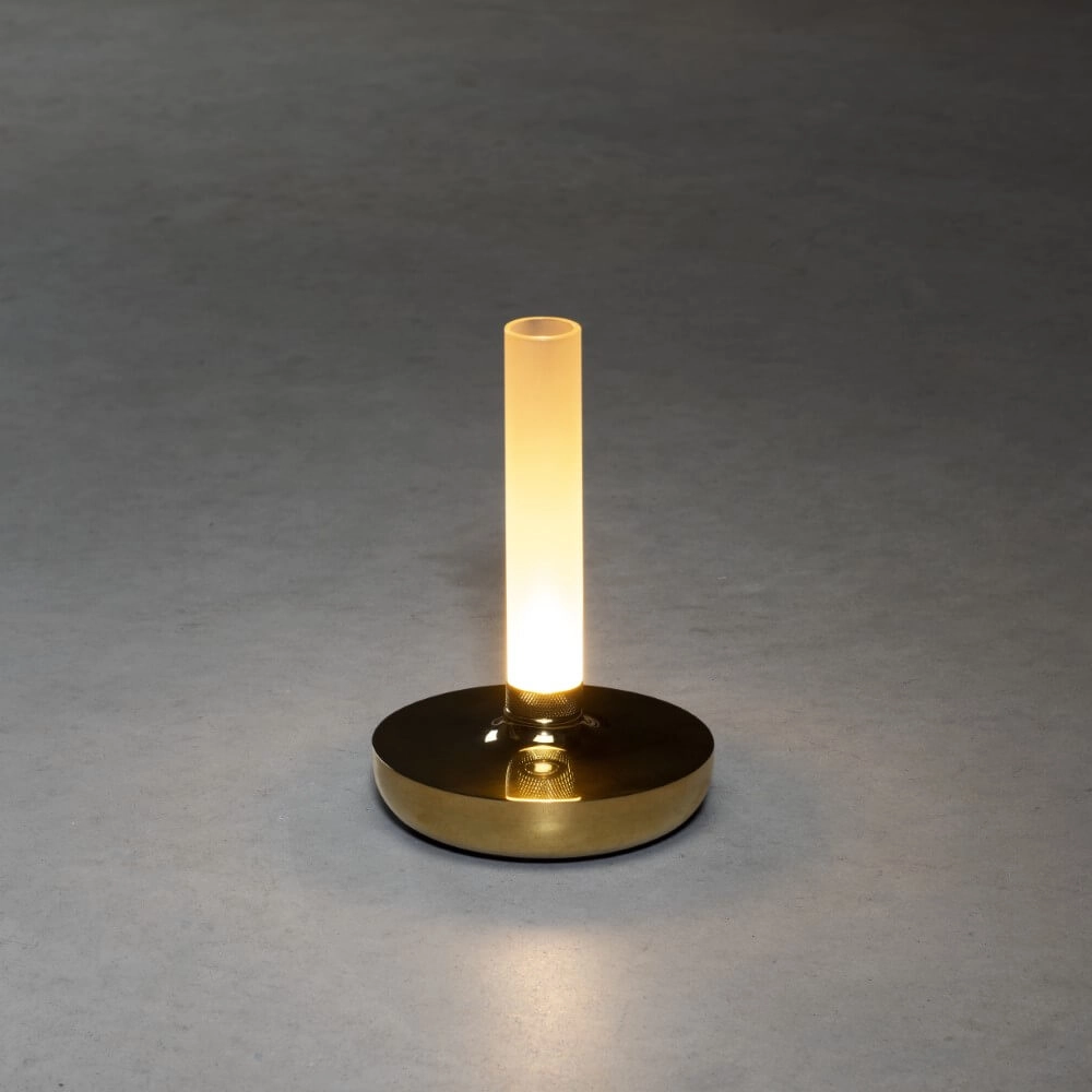 Wiederaufladbare Tischlampe Biarritz Messing KonstSmide 7318308278032