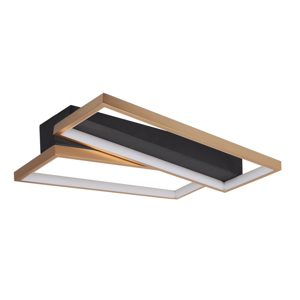 Design-Deckenleuchte Helios schwarz mit gold