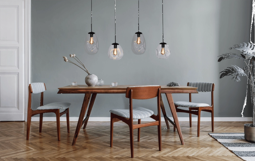 Hängelampe Lava 4x Klarglas Masterlight 8718121286136