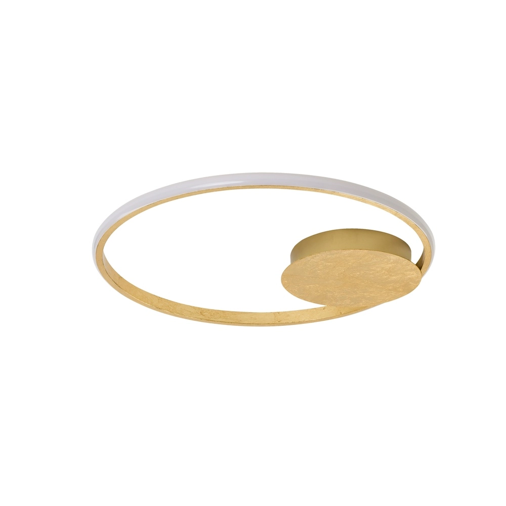Runde Deckenleuchte Fuline gold Ø 50cm Lyora 5212017419668