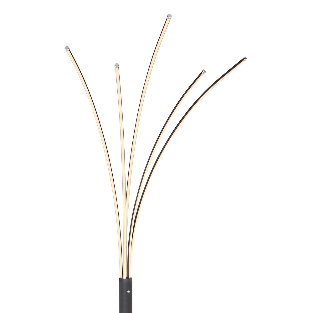 Moderne Stehlampe Bizzy Schwarz Globo 9007371396467