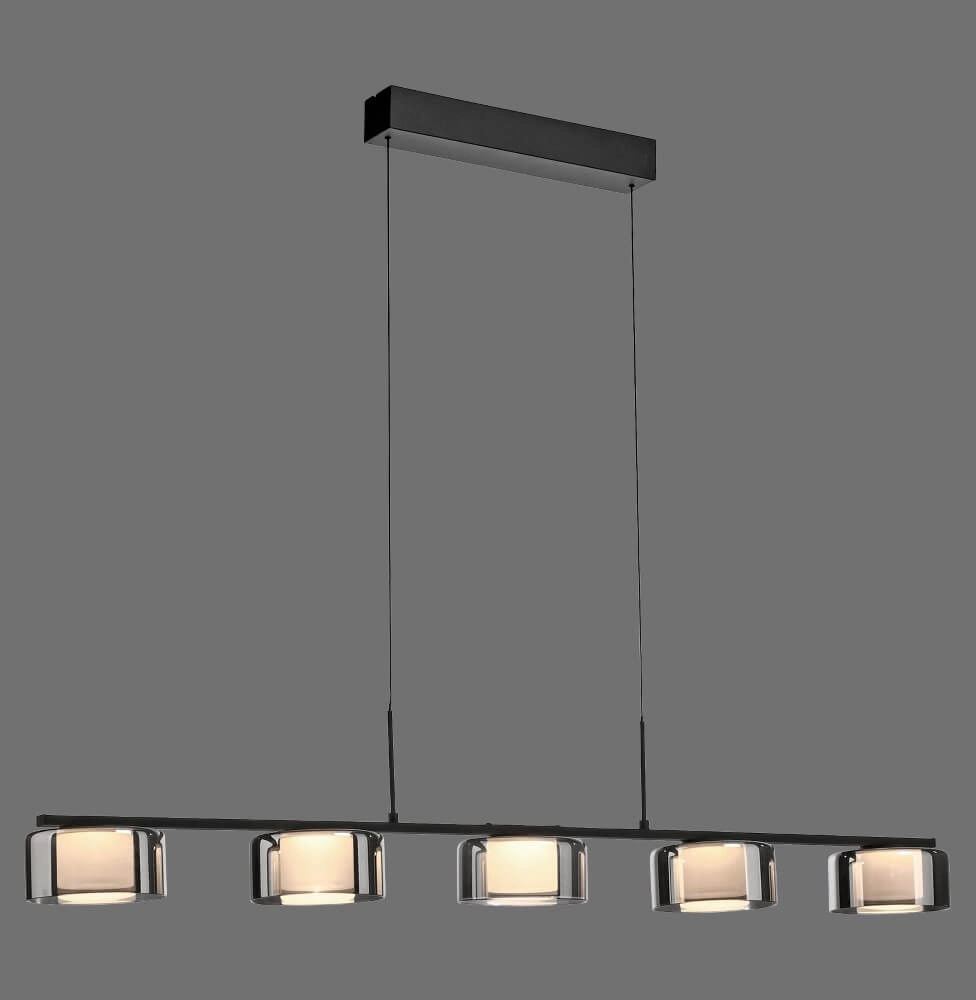 Hängelampe mit 5 Leuchten Rika Schwarz Paul Neuhaus 4012248383100