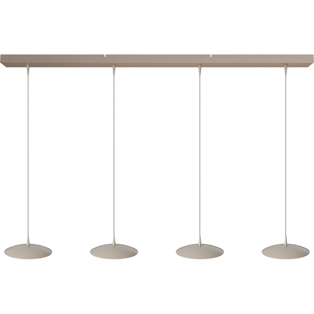 4-Licht Pendellampe Scala 130 cm beige Terra Ø 20 cm