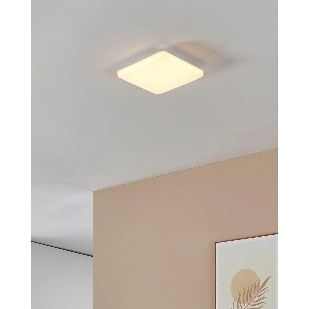 Quadratische Deckenleuchte Castagneto 26 x 26cm weiß Eglo 9008606313228