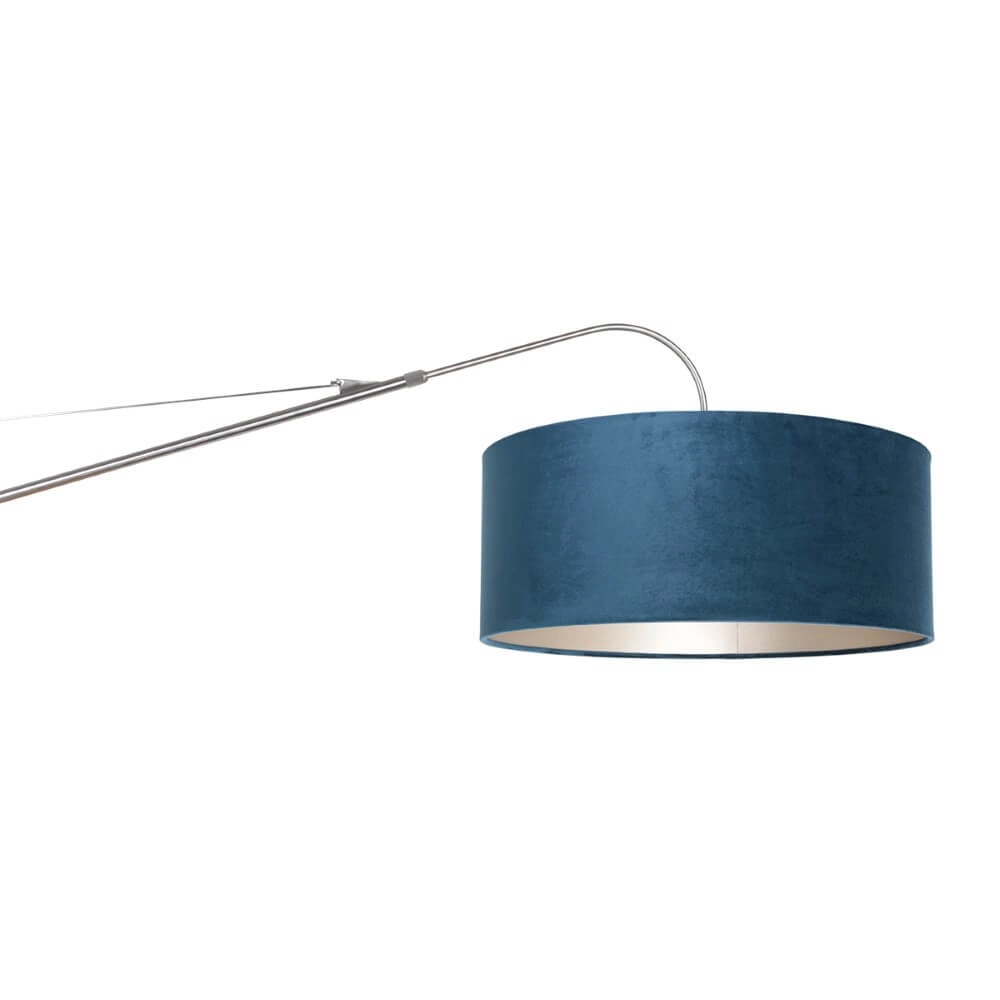 Verstellbare Wandleuchte Elegant Classy Edelstahl mit Blau Steinhauer 8712746147315