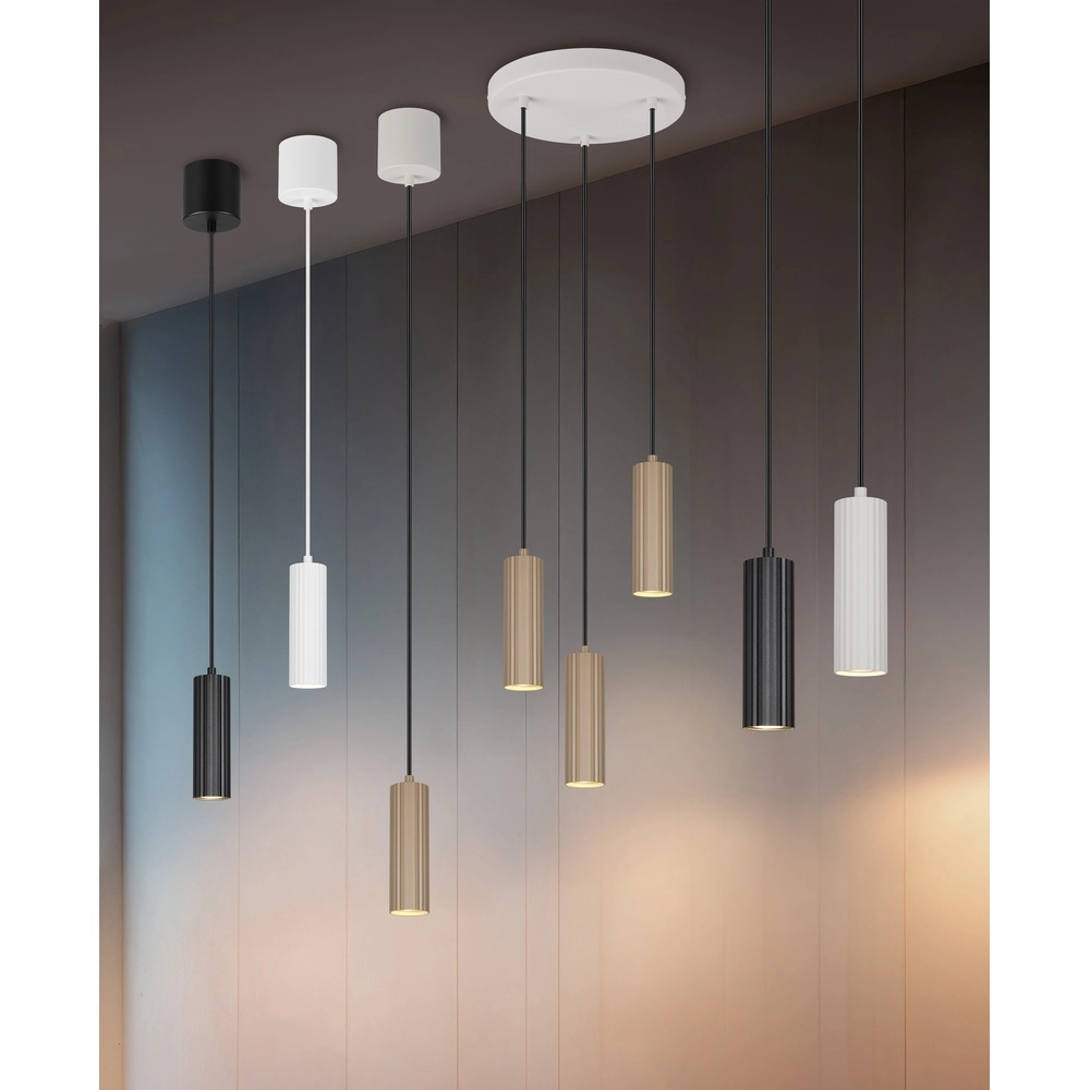 Pendelleuchte Soka Ø 9cm mokkabraun Trio 4017807670127