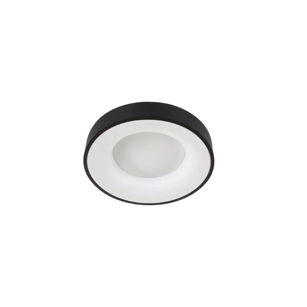 Schwarze Deckenlampe Ringlede Ø 30cm Steinhauer 8712746135770