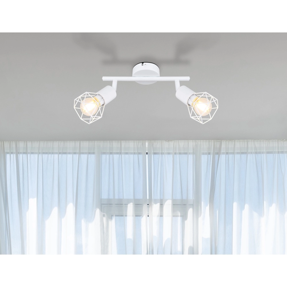Deckenlampe Xara I 2-Licht weiß Globo 9007371412983