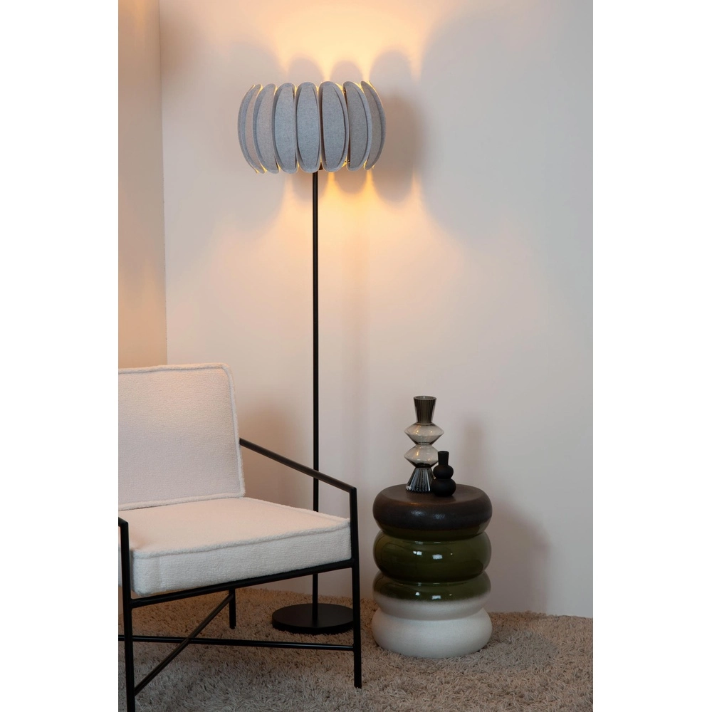 Stehlampe Spencer Grau Lucide 5411212343758